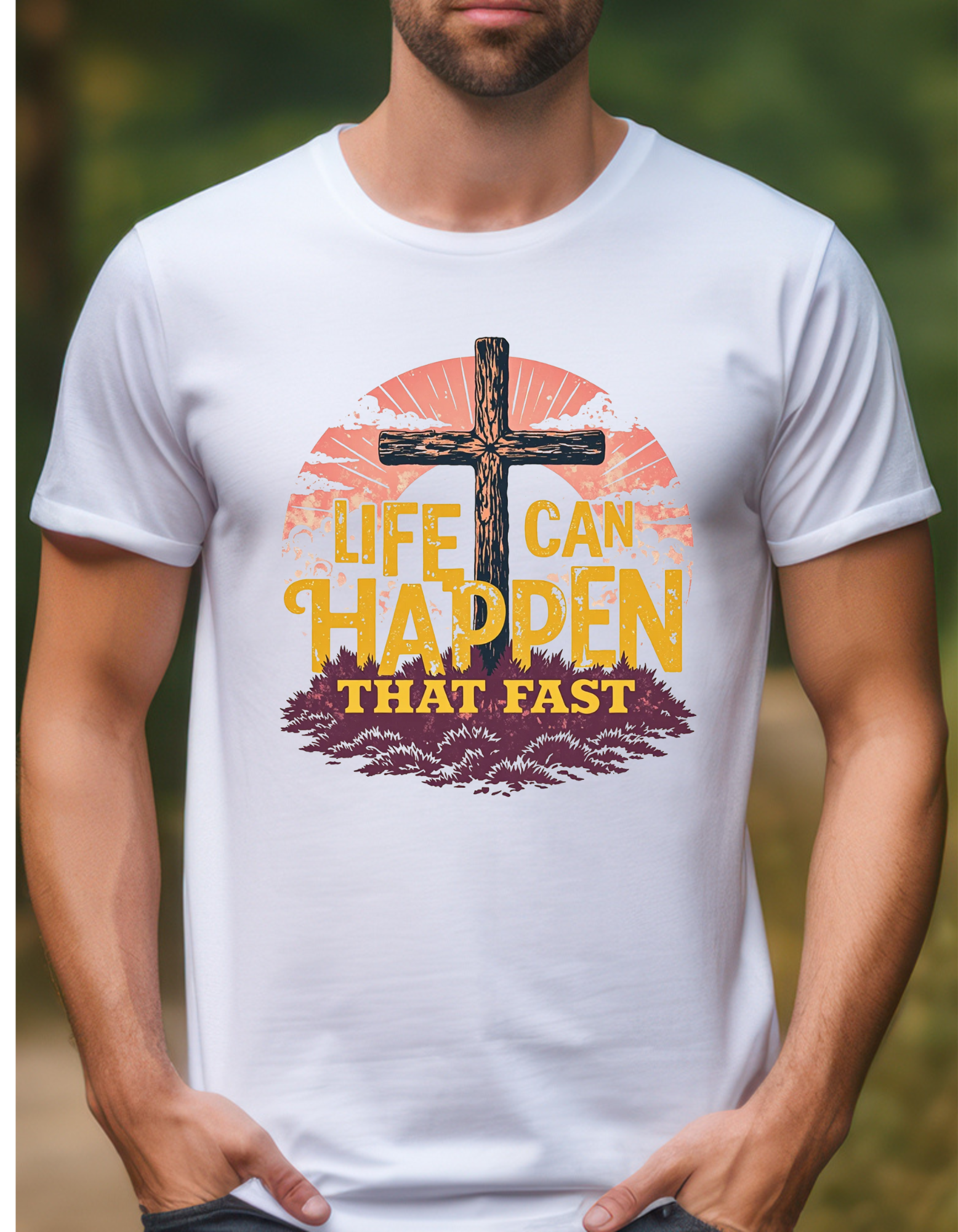 T-shirt Uni-sex Life Can Happen