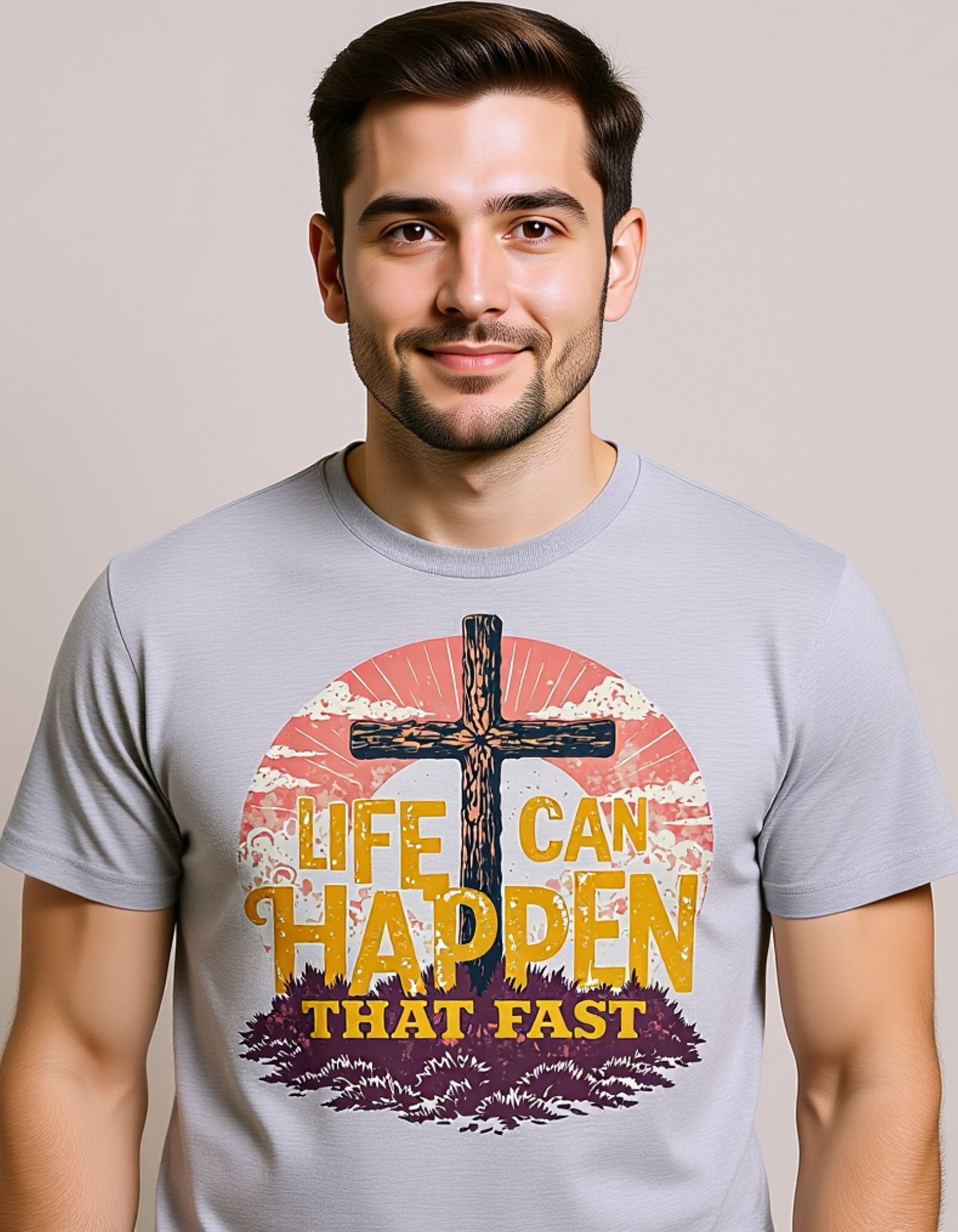 T-shirt Uni-sex Life Can Happen