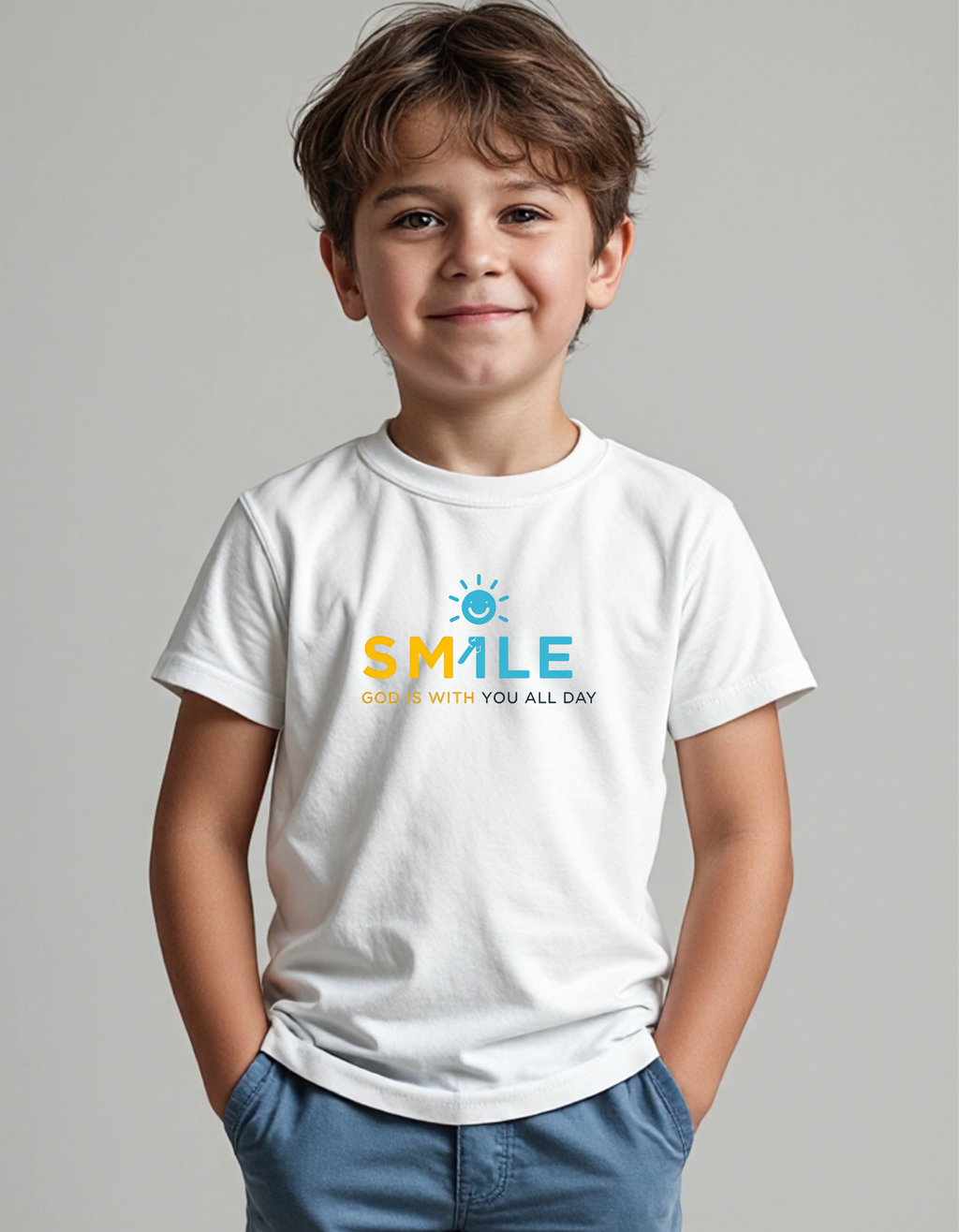 Kids Fine Jersey  Smile God Tee