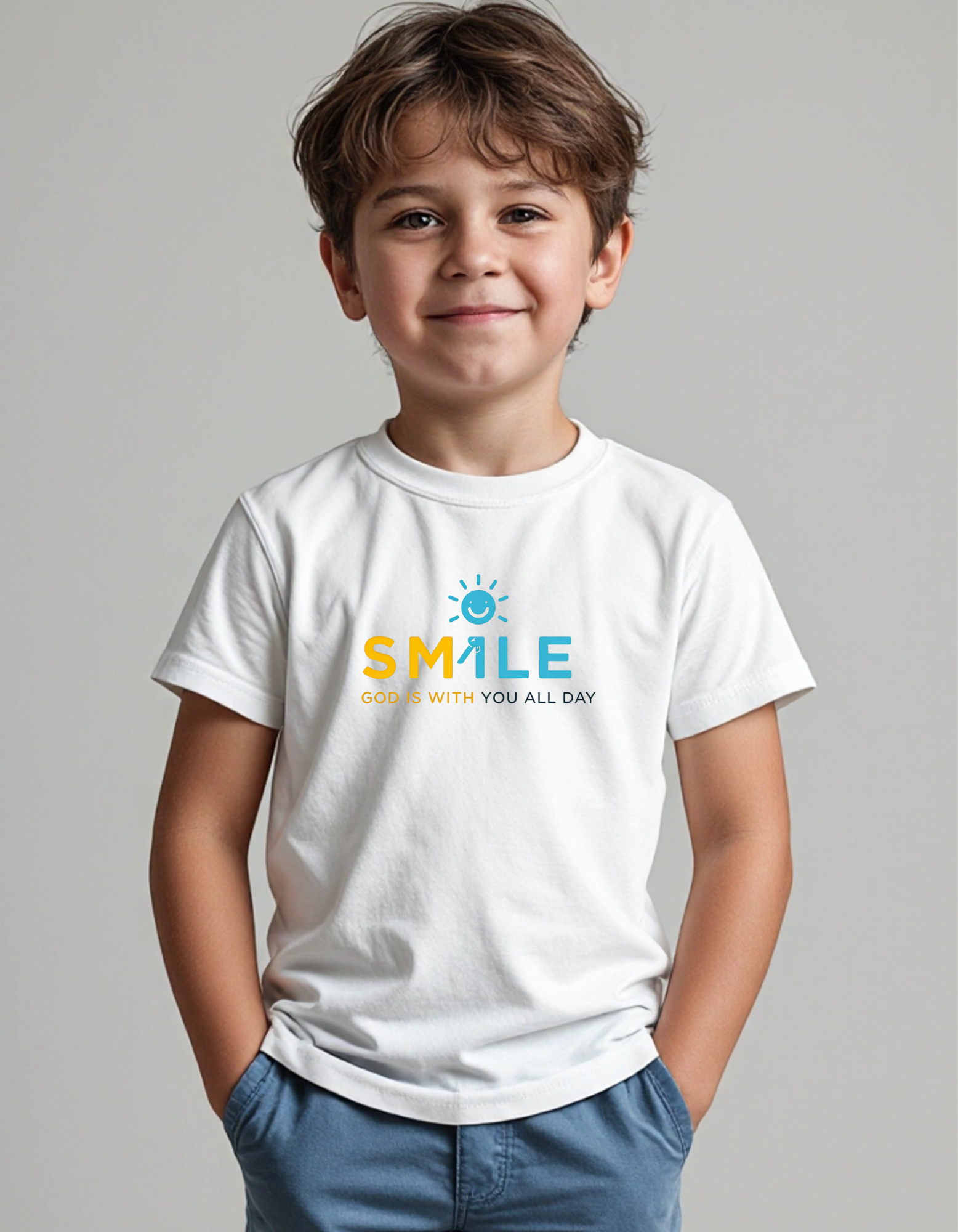 Kids Fine Jersey  Smile God Tee