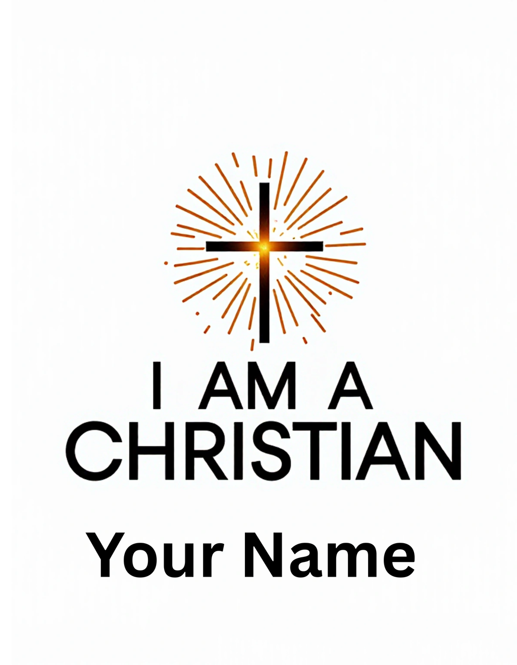 Unisex Softstyle I am a Christian T-Shirt  Personalize
