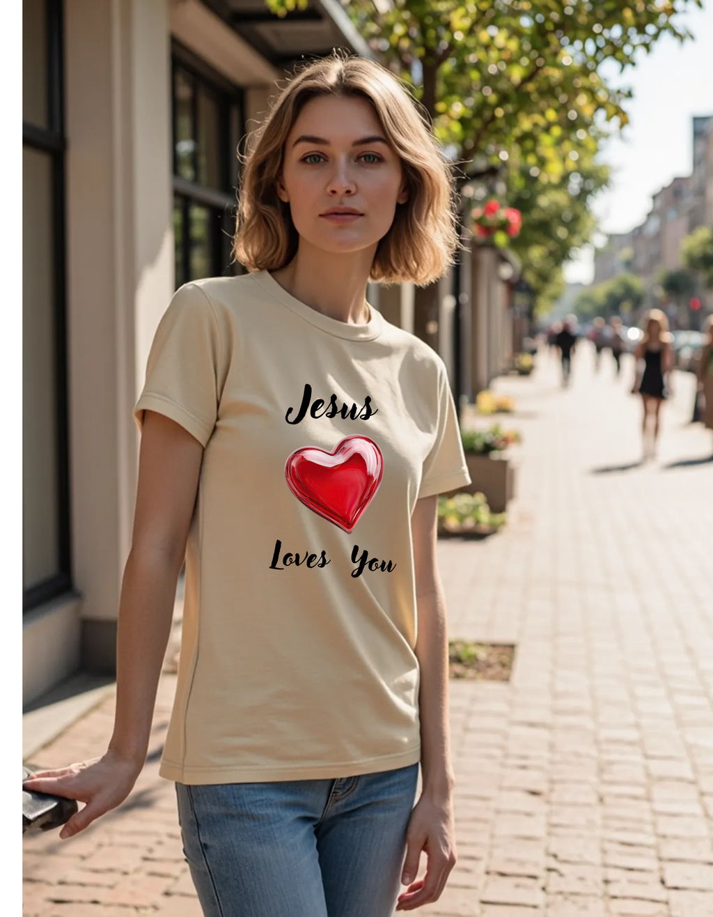 Unisex Softstyle Jesus Loves You T-Shirt