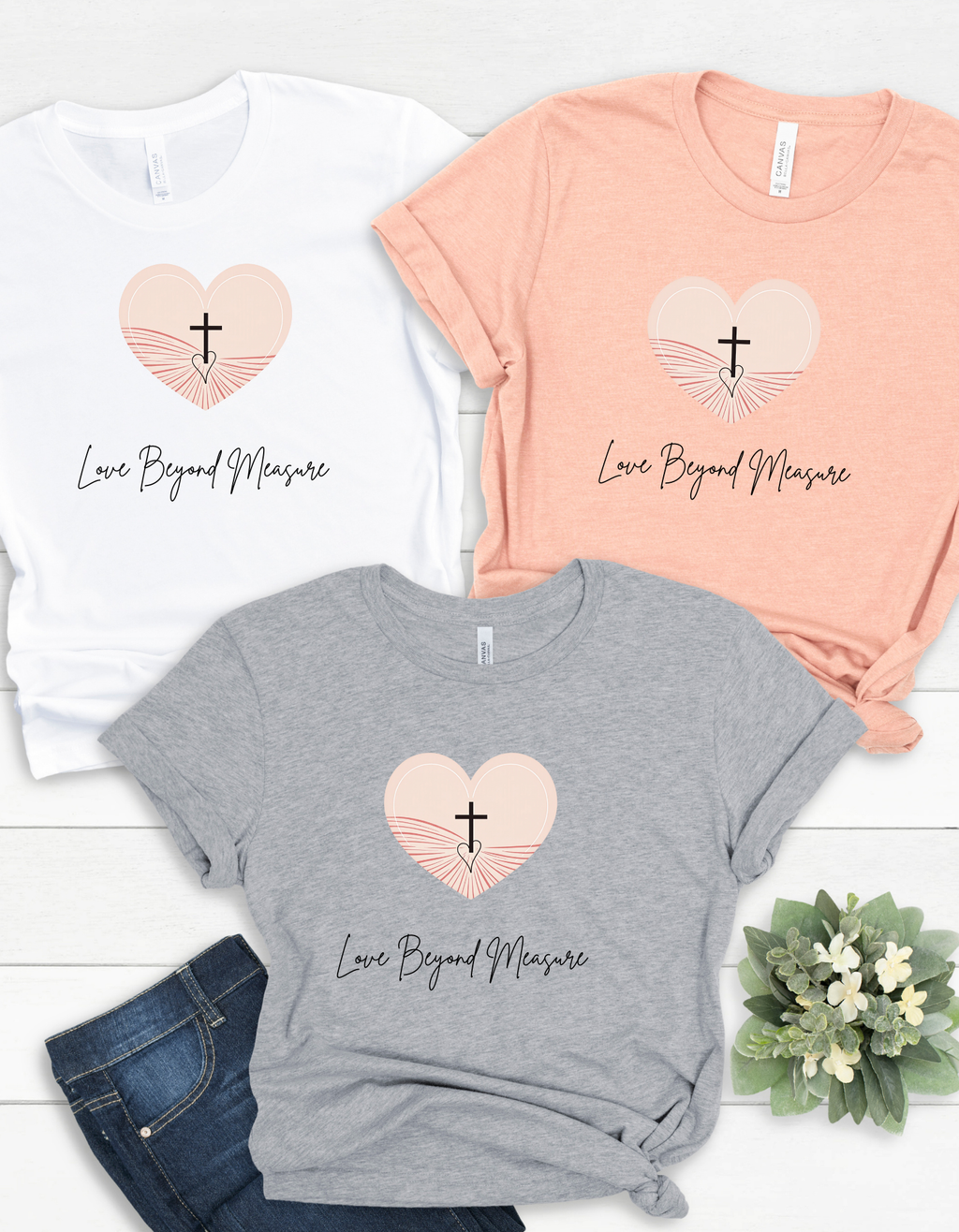 Christian  Softstyle T-Shirt Love Beyond Measure
