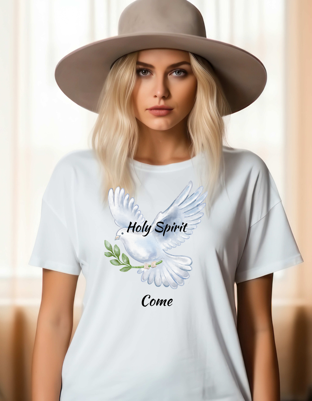 Holy Spirit Come T-Shirt | Inspirational Christian Apparel | Faith Based Shirt | Religious Gift for Women & MenSoftstyle T-Shirt