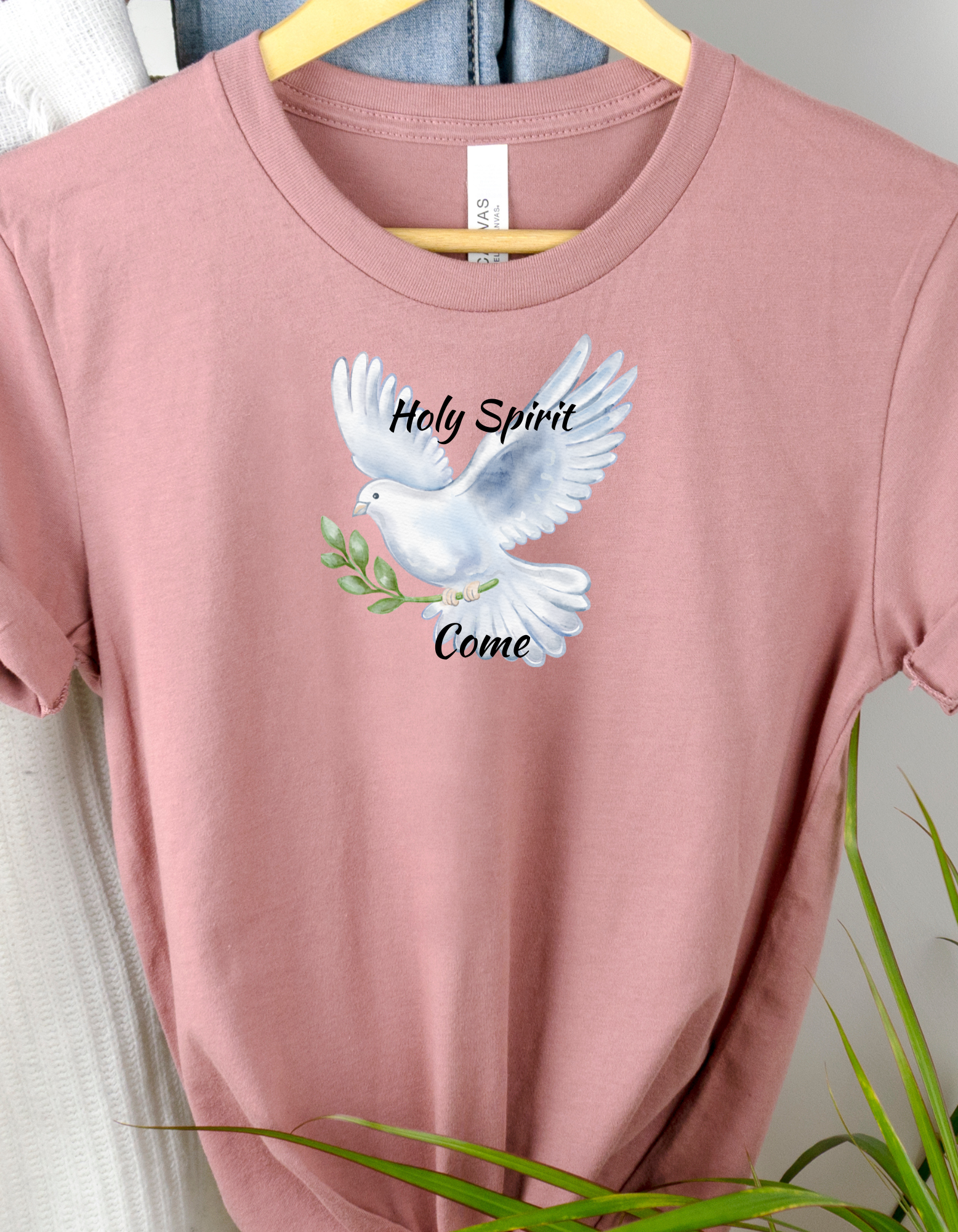 Holy Spirit Come T-Shirt | Inspirational Christian Apparel | Faith Based Shirt | Religious Gift for Women & MenSoftstyle T-Shirt