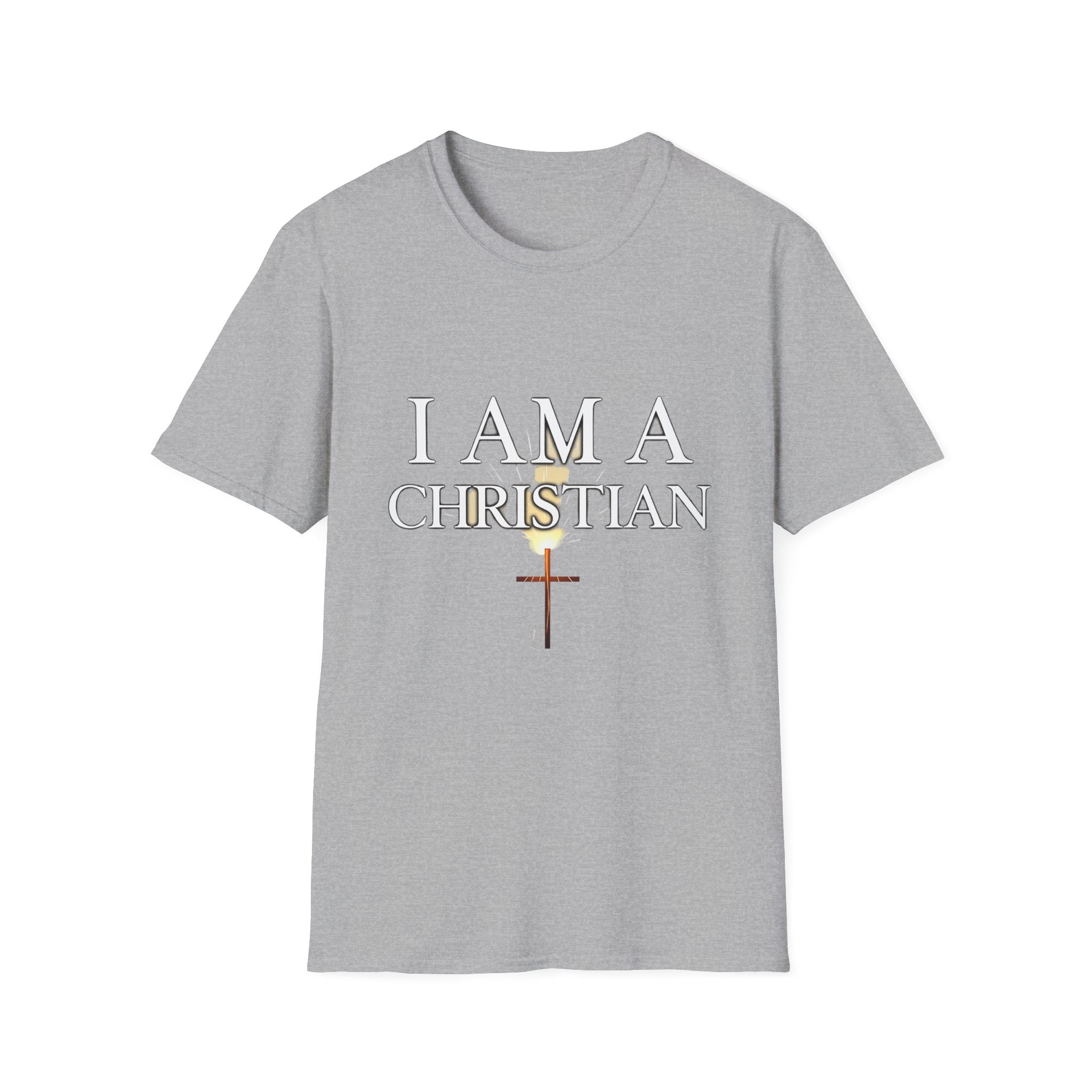 Unisex Softstyle I Am a Christian Personalized T-Shirt