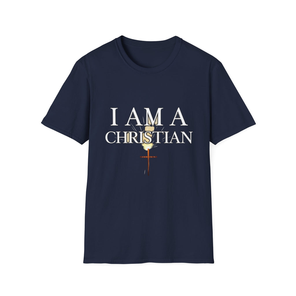 Unisex Softstyle I Am a Christian Personalized T-Shirt