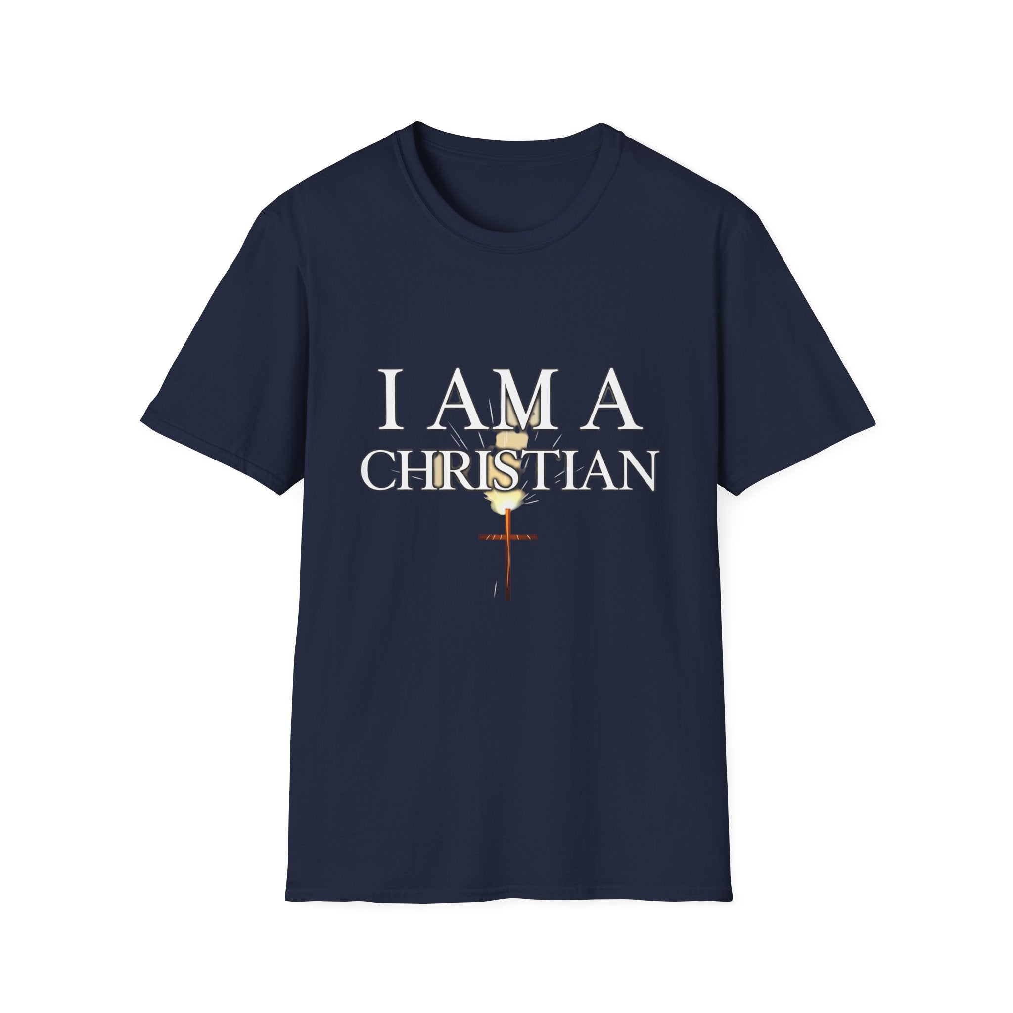 Unisex Softstyle I Am a Christian Personalized T-Shirt