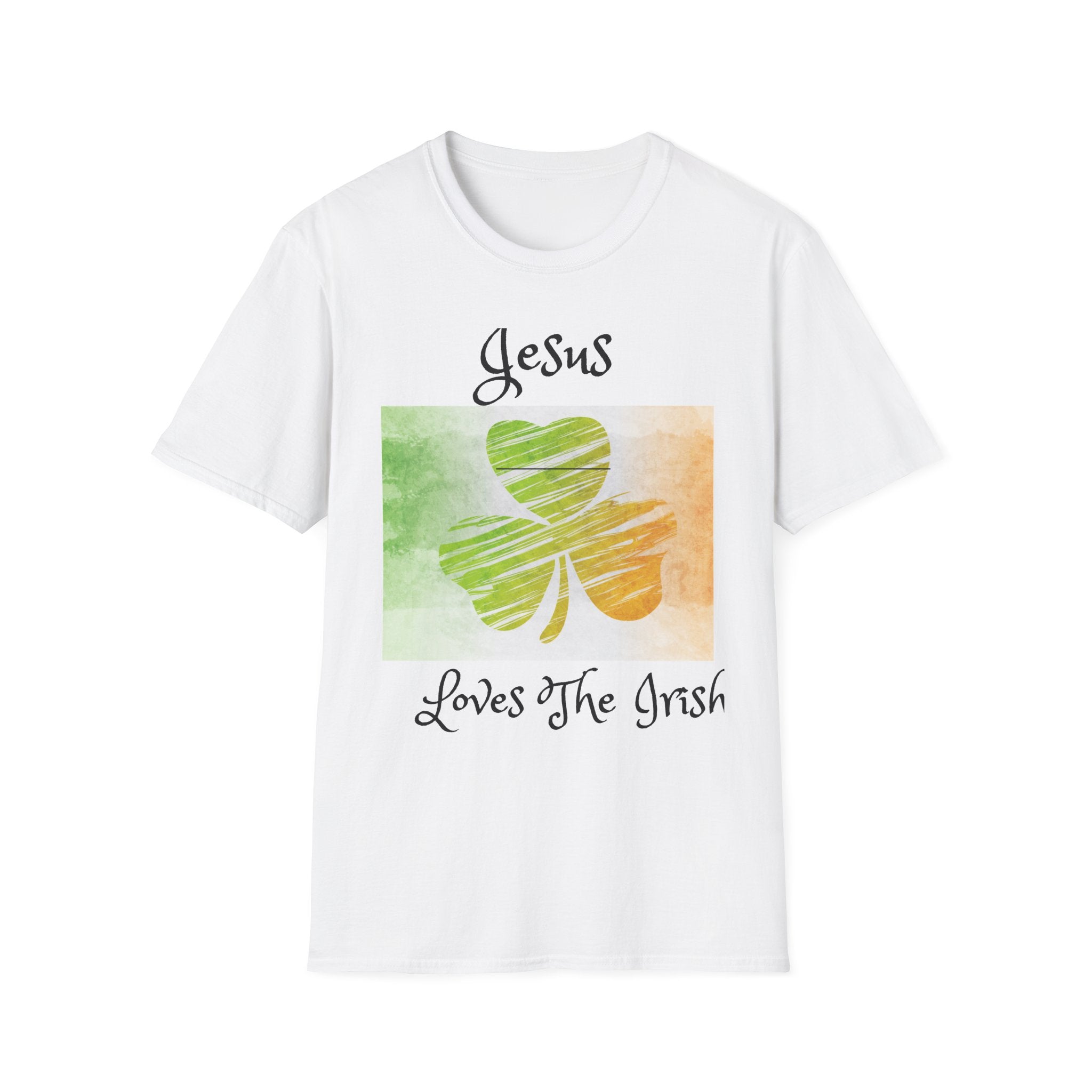 Unisex Jesus Loves The Irish  Softstyle T-Shirt
